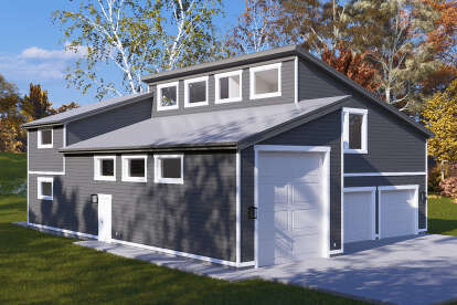 Contemporary House Plan #2802-00385 Elevation Photo