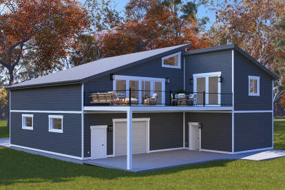 Contemporary House Plan #2802-00385 Elevation Photo