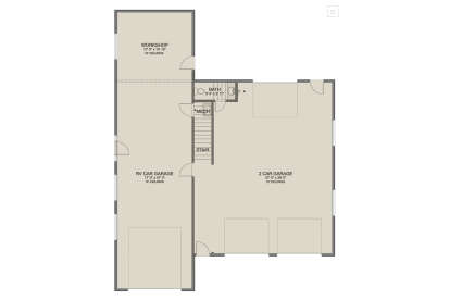 Garage Floor for House Plan #2802-00385