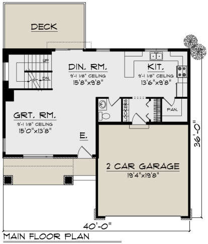 Main Floor  for House Plan #1020-00367