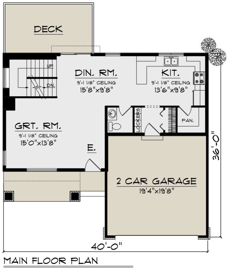 House Plan House Plan #32831 Drawing 1