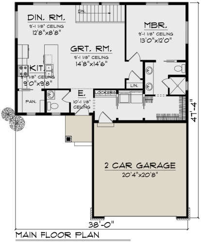 Main Floor  for House Plan #1020-00370