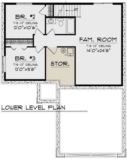 Basement for House Plan #1020-00371