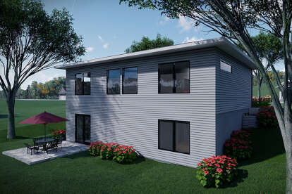 Modern House Plan #1020-00372 Elevation Photo