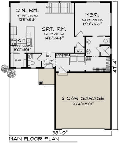 Main Floor  for House Plan #1020-00372