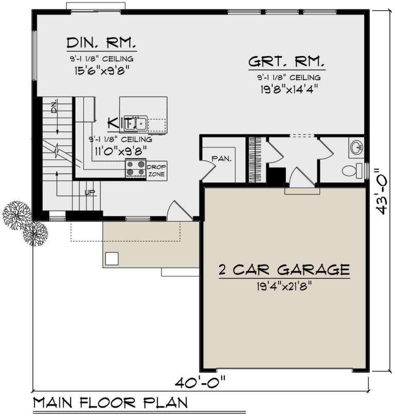 House Plan House Plan #32835 Drawing 1
