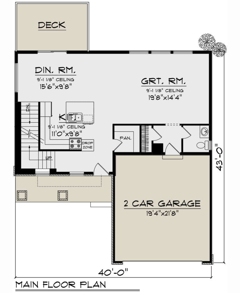 House Plan House Plan #32836 Drawing 1