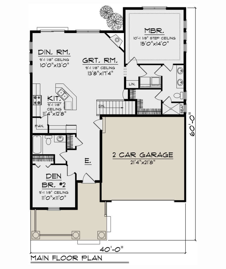 House Plan House Plan #32838 Drawing 1