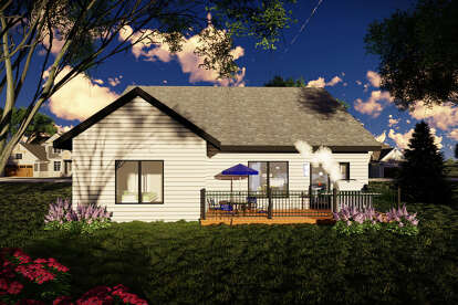 Contemporary House Plan #1020-00380 Elevation Photo