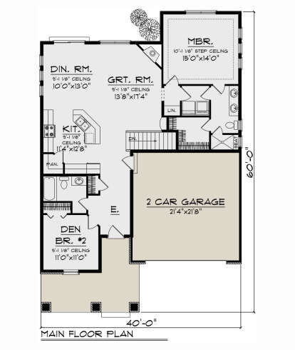 Main Floor  for House Plan #1020-00380