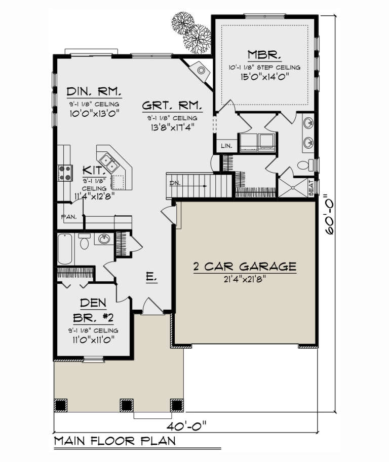 House Plan House Plan #32842 Drawing 1