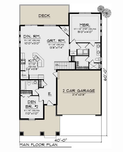 Main Floor  for House Plan #1020-00381