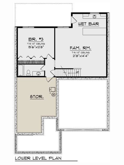 Basement for House Plan #1020-00381