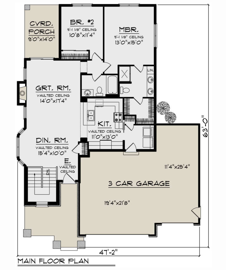 House Plan House Plan #32844 Drawing 1