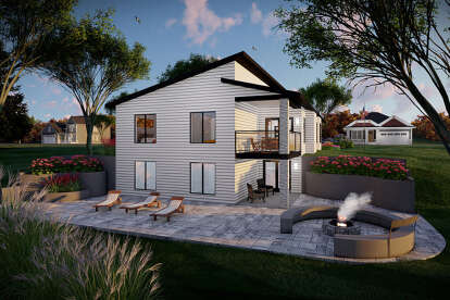Contemporary House Plan #1020-00383 Elevation Photo