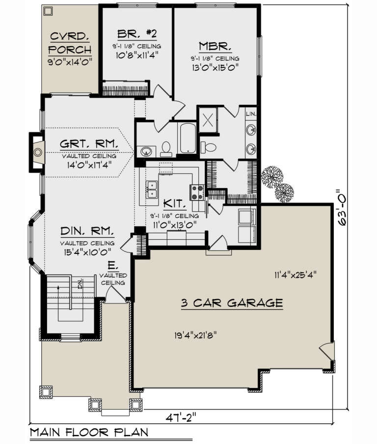 House Plan House Plan #32846 Drawing 1