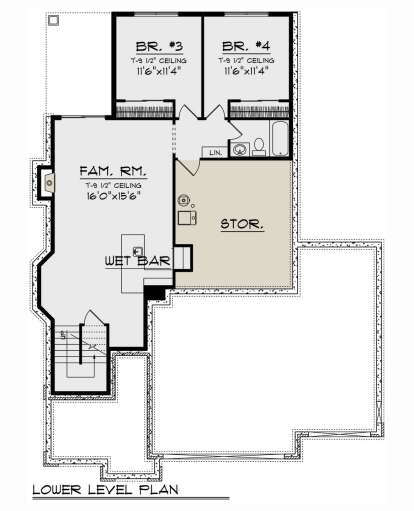 Basement for House Plan #1020-00385