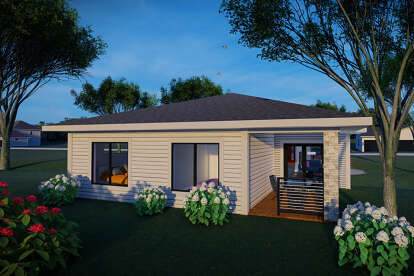 Modern House Plan #1020-00386 Elevation Photo