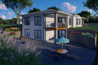 Modern House Plan #1020-00387 Elevation Photo