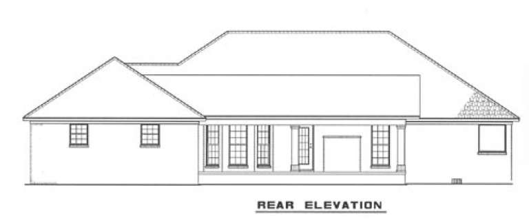 Ranch House Plan #110-00139 Elevation Photo