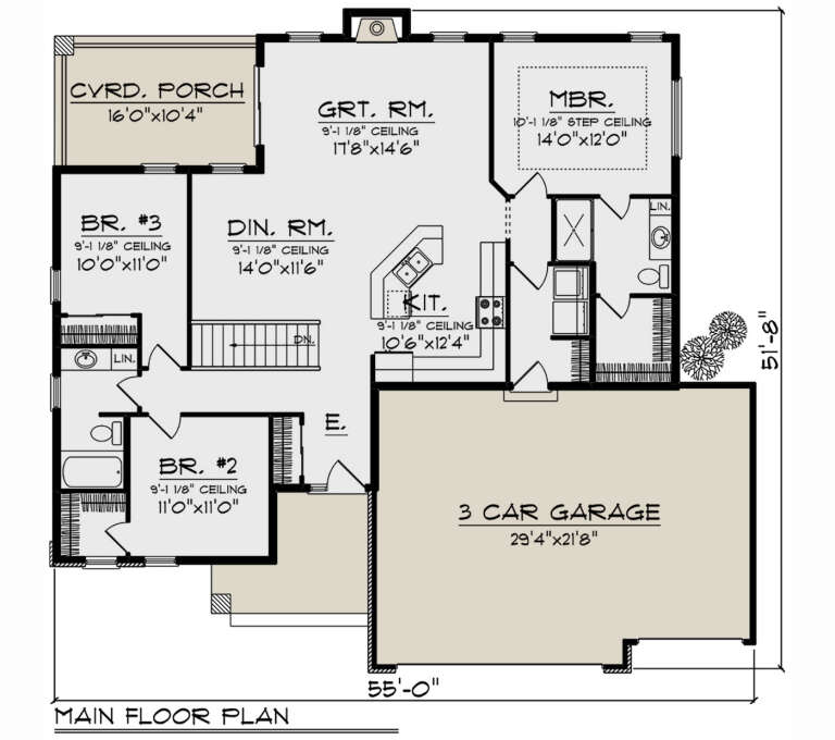House Plan House Plan #32850 Drawing 1