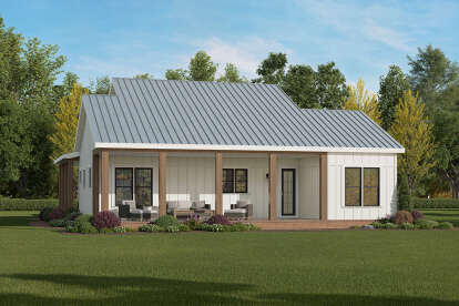 Modern Farmhouse House Plan #009-00439 Elevation Photo
