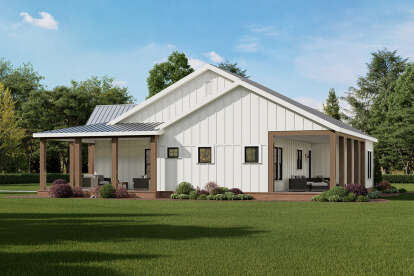 Modern Farmhouse House Plan #009-00439 Elevation Photo