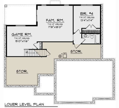 Basement for House Plan #1020-00393