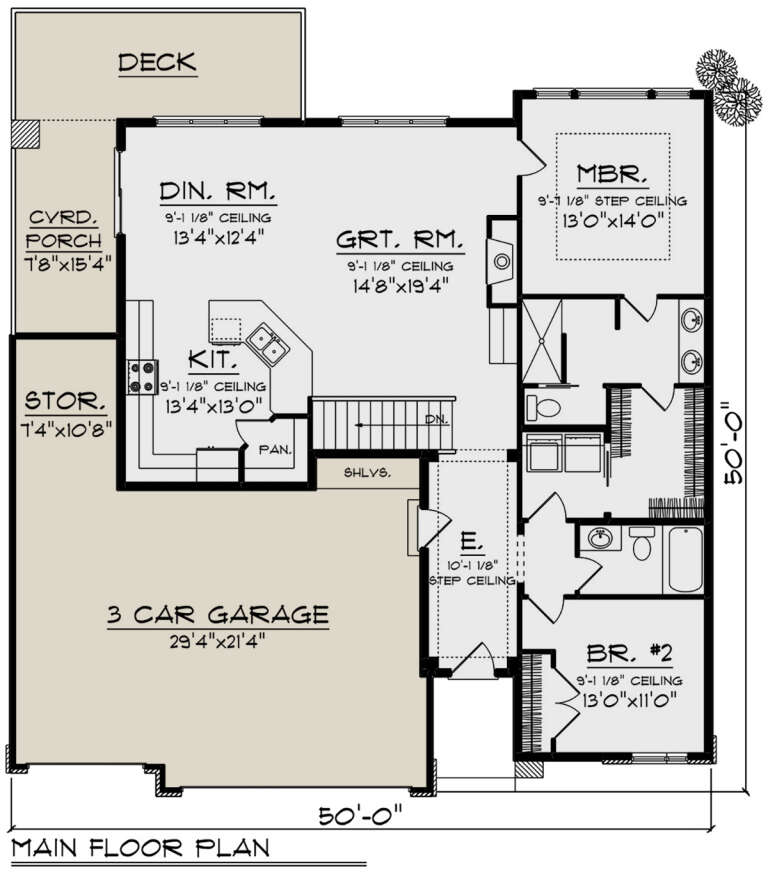 House Plan House Plan #32857 Drawing 1