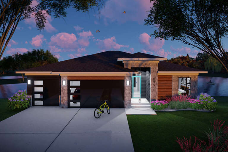 House Plan House Plan #32858 Front Elevation 