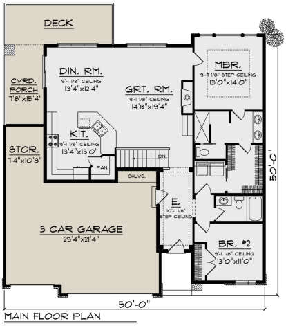 Main Floor  for House Plan #1020-00395