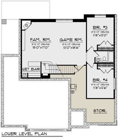 Basement for House Plan #1020-00395