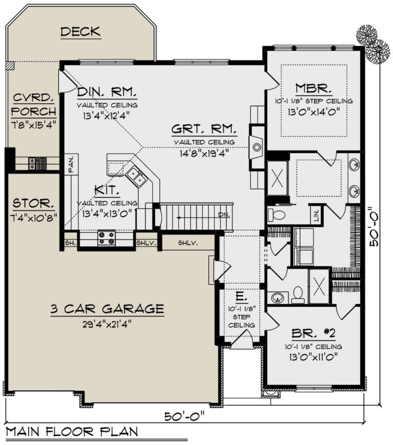 House Plan House Plan #32859 Drawing 1