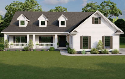 Traditional House Plan #110-00140 Elevation Photo