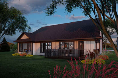 Modern Farmhouse House Plan #1020-00398 Elevation Photo