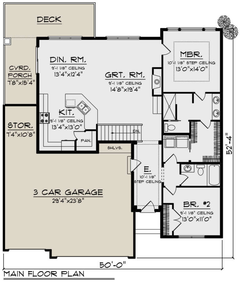 House Plan House Plan #32862 Drawing 1