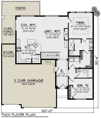 Main Floor  for House Plan #1020-00399
