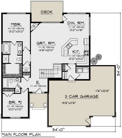 Main Floor  for House Plan #1020-00401