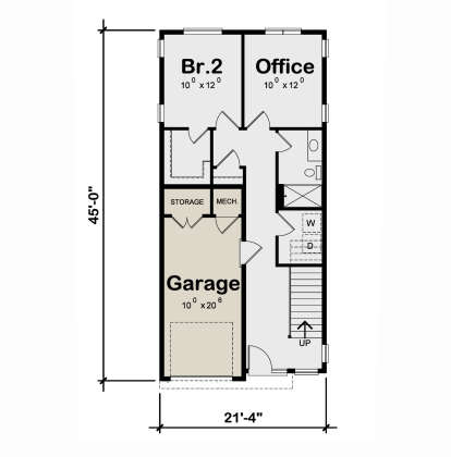 First Floor for House Plan #402-01842
