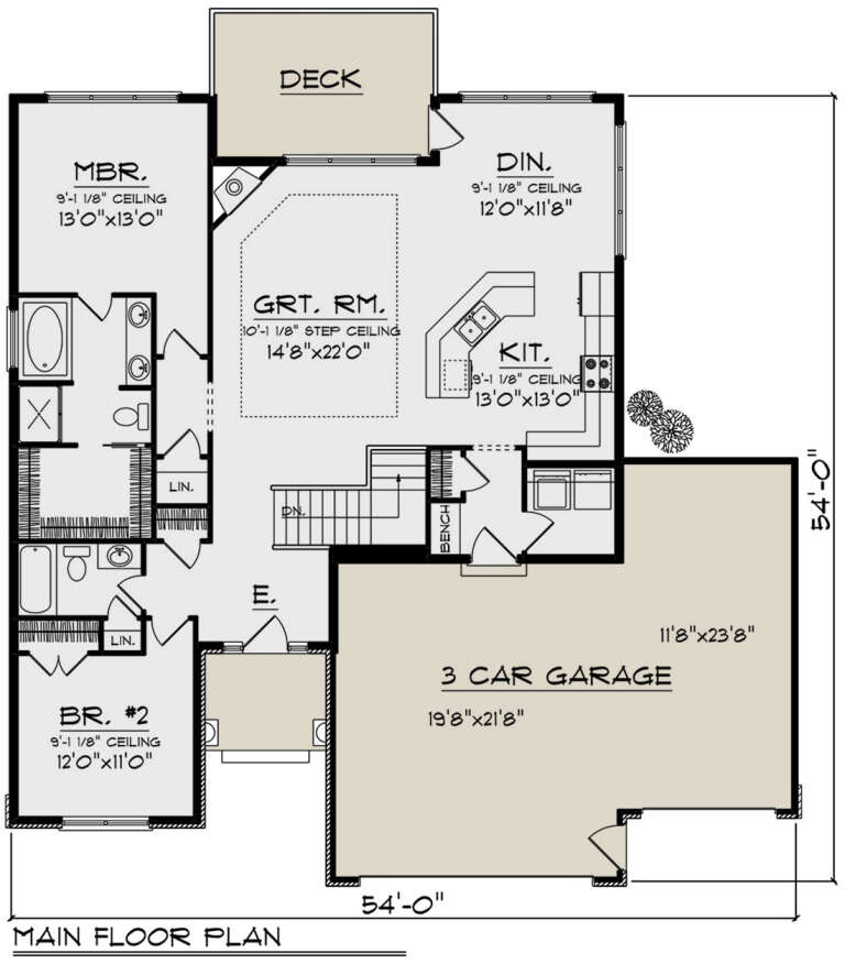 House Plan House Plan #32869 Drawing 1