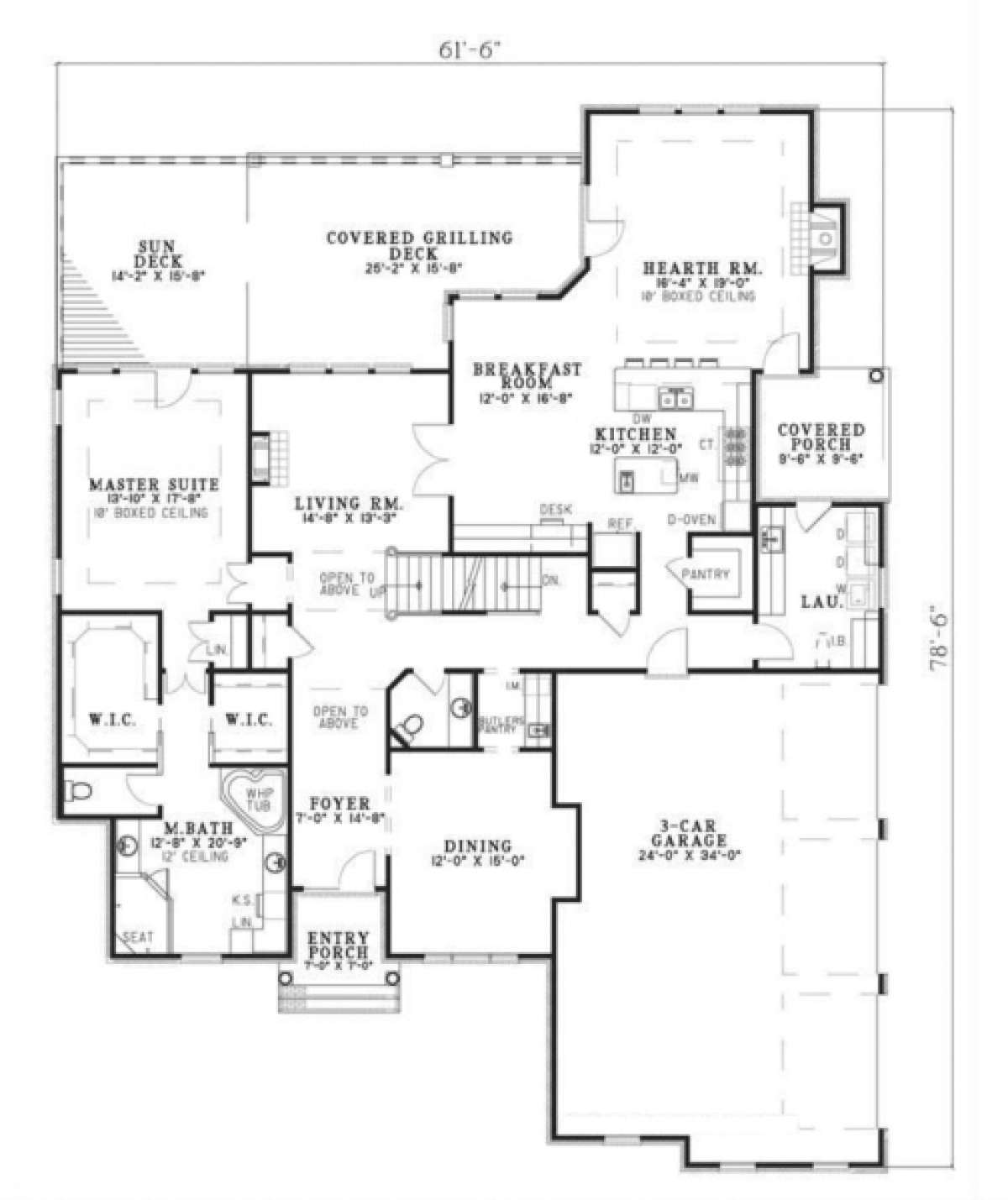 Floorplan 1 for House Plan #110-00141