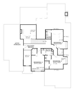 Flooplan 2 for House Plan #110-00141
