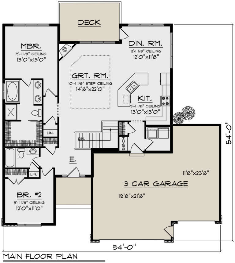 House Plan House Plan #32870 Drawing 1