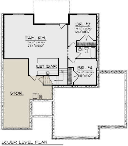 Basement for House Plan #1020-00405