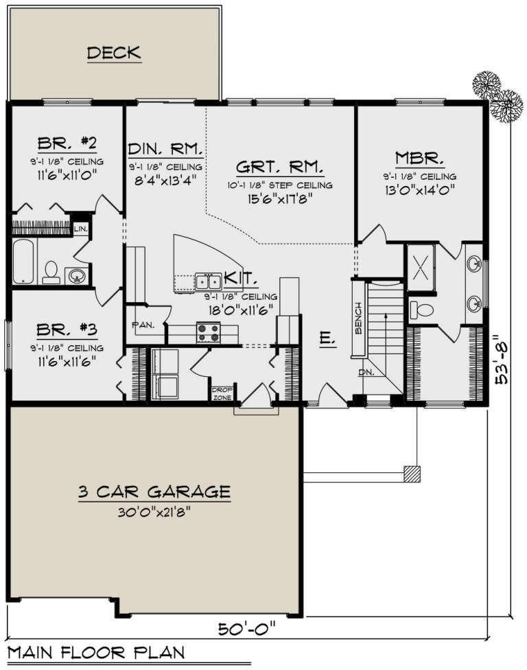 House Plan House Plan #32873 Drawing 1