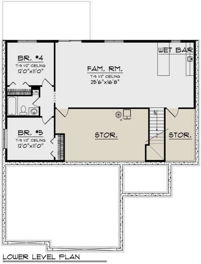 Basement for House Plan #1020-00407