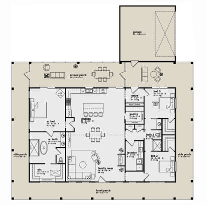 Main Floor  for House Plan #7174-00032