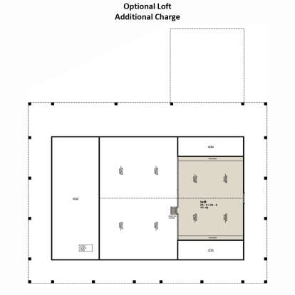 Optional Loft for House Plan #7174-00032