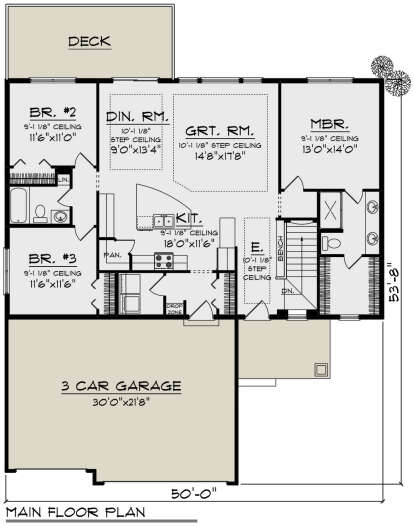 Main Floor  for House Plan #1020-00408