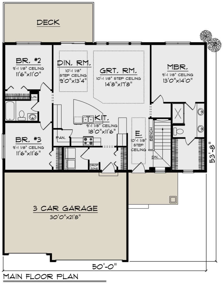 House Plan House Plan #32875 Drawing 1